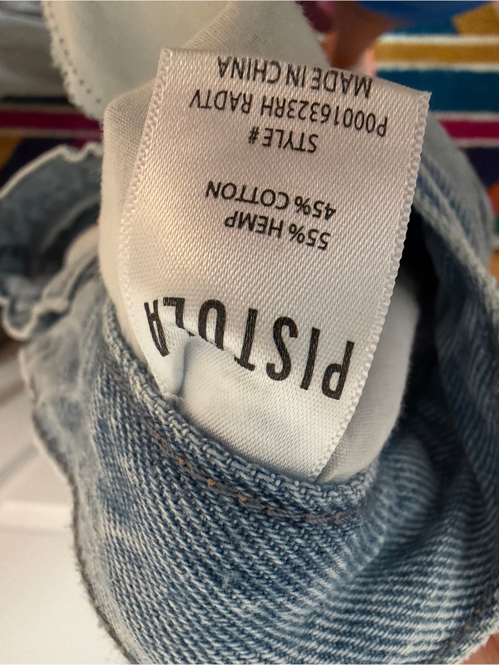 pistola Washed Light Blue High-Rise Straight Jeans - Picture 6 of 6